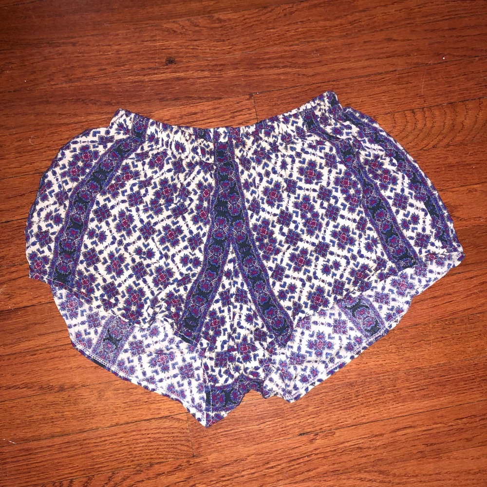 Brandy Melville geo printed float shorts purple